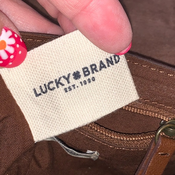 Lucky Brand Mini Saddlebag 100% Leather - Picture 6 of 16